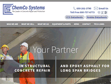 Tablet Screenshot of chemcosystems.com